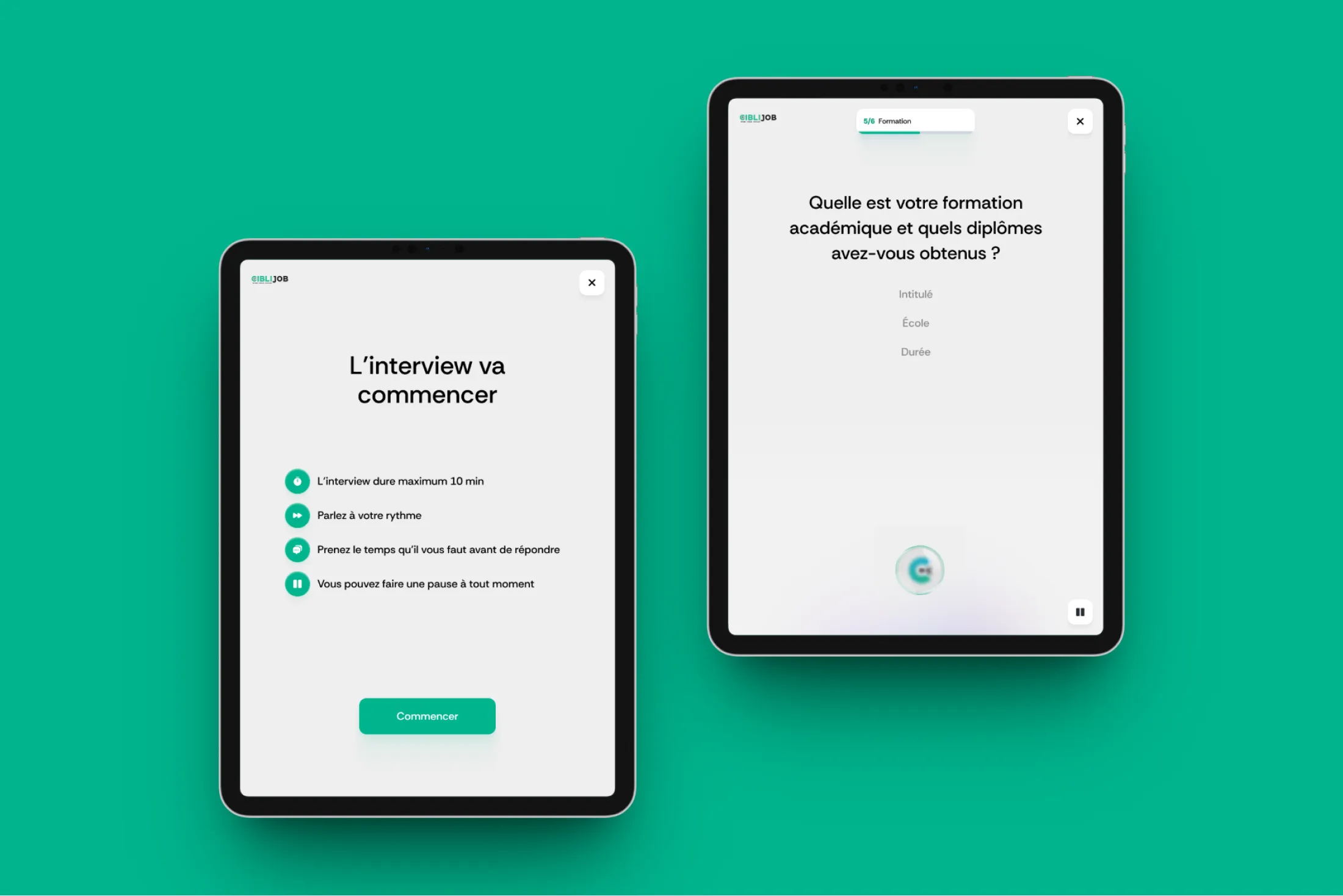 Ciblijob — parcours utilisateur et wireframes