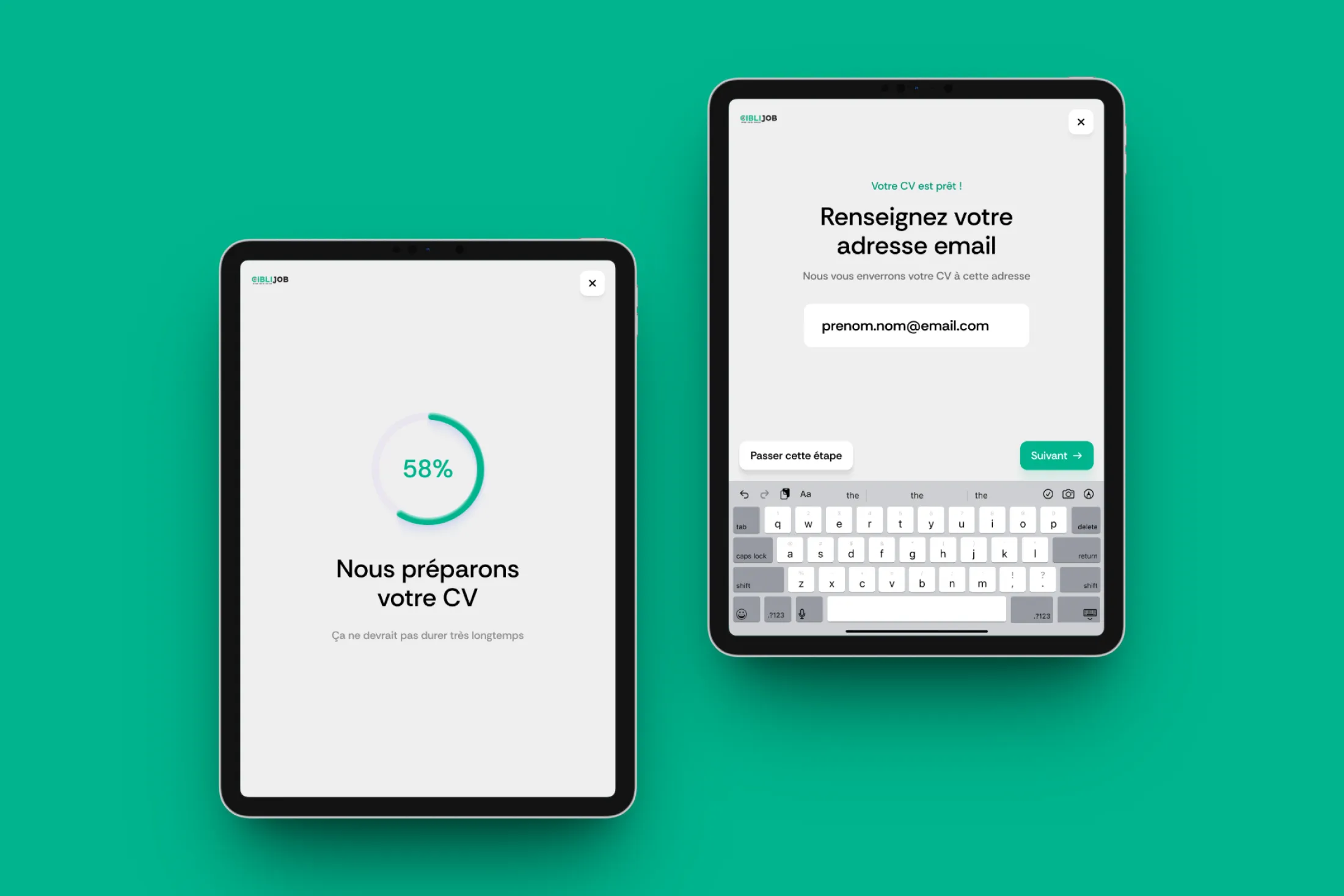Ciblijob — direction artistique et interface