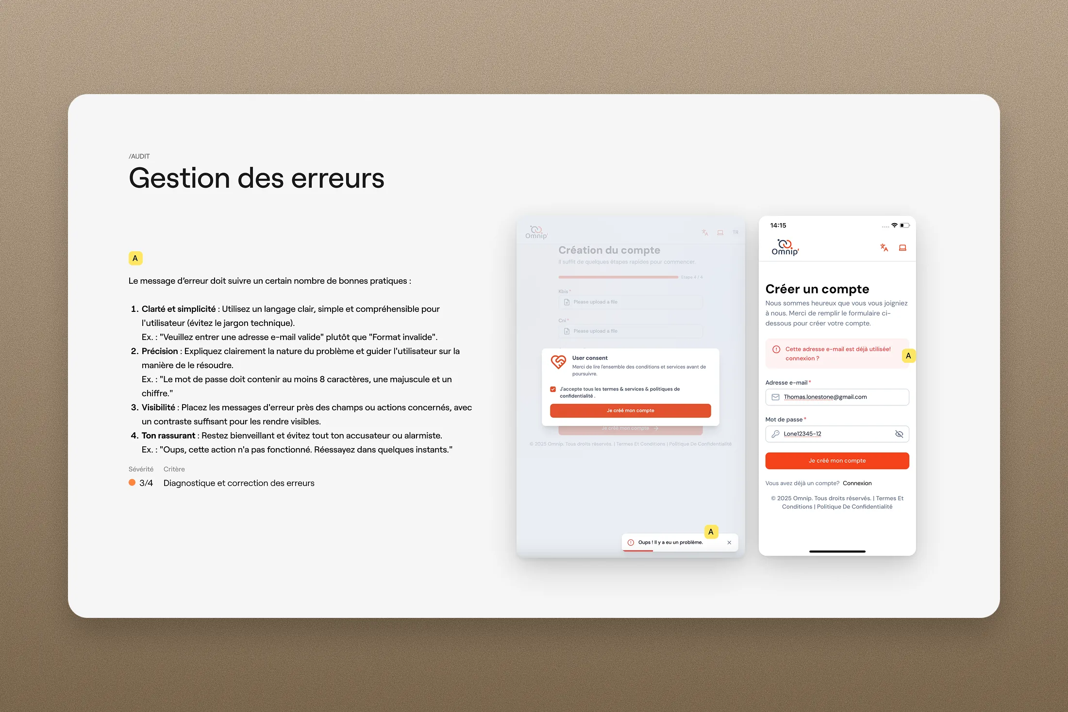 Omnip — périmètre & priorisation